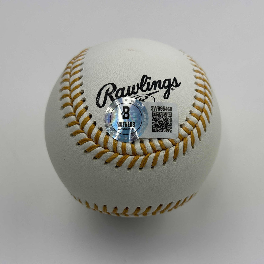 Autographed/Signed Dale Murphy 5x GG Gold Glove Rawlings Official Major League ROML Baseball Beckett BAS COA