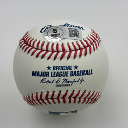 Autographed/Signed Jose Canseco Rawlings Official Major League Baseball ROML Beckett BAS COA