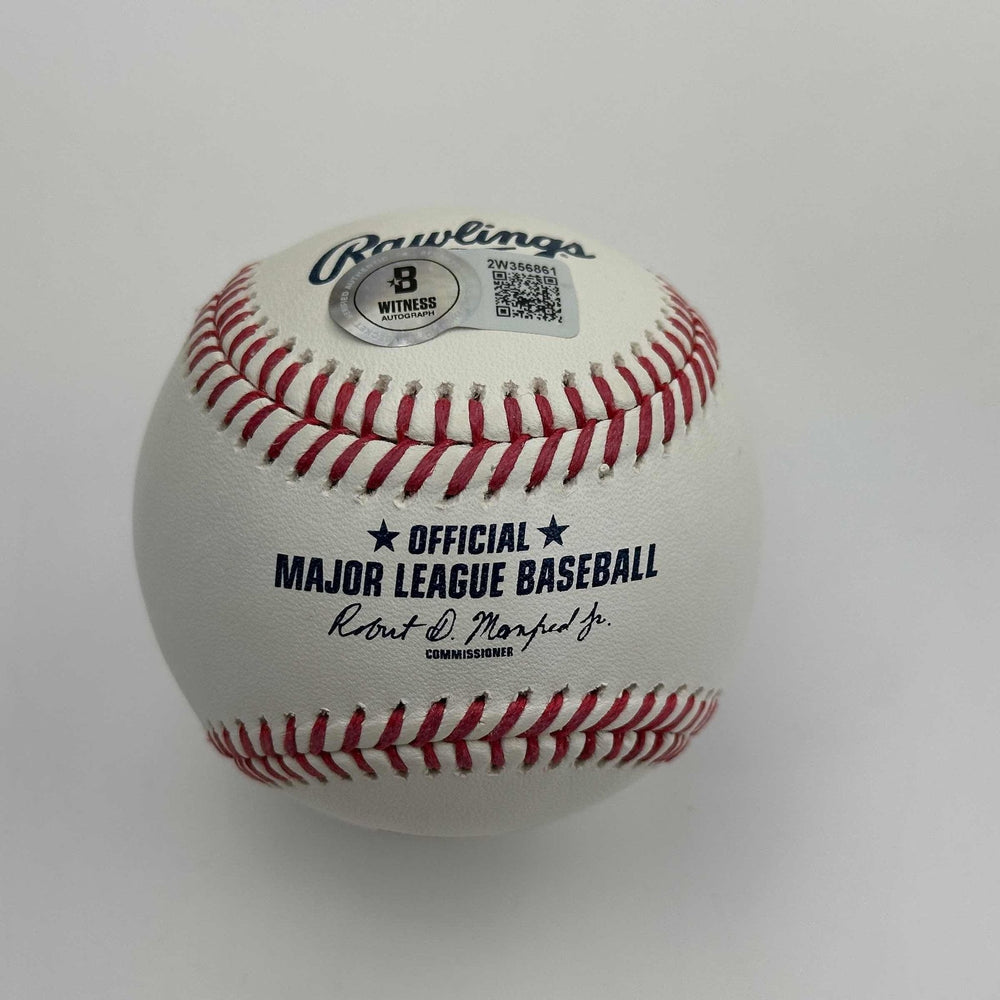 Autographed/Signed Andre Dawson Rawlings Official Major League Baseball ROML Beckett BAS COA