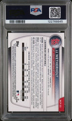 Graded 2025 Topps Bowman JJ Wetherholt #BCP22 Chrome Prospects Mini Diamond Rookie RC Baseball Card PSA 10 Gem Mint