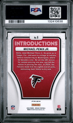 Graded 2024 Panini Mosaic Michael Penix Jr #6 Introductions Silver Rookie RC Football Card PSA 10 Gem Mint