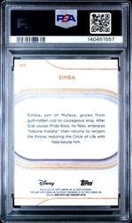 Graded 2025 Topps Chrome Disney Simba #195 Mini Diamonds The Lion King Live Action Trading Card PSA 10 Gem Mint