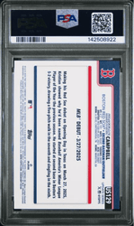 Graded 2025 Topps Update Kristian Campbell #129 Rookie RC Baseball Card PSA 10 Gem Mint