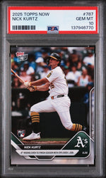 Graded 2025 Topps Now Nick Kurtz #787 Rookie RC Baseball Card PSA 10 Gem Mint