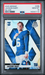 Graded 2025 Panini Mosaic Jaxson Dart #288 Silver Rookie RC Football Card PSA 10 Gem Mint