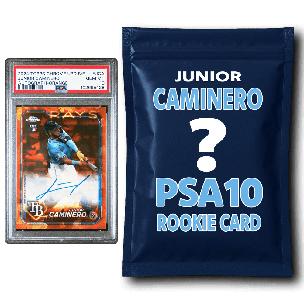 Junior Caminero PSA 10 Graded Rookie Baseball Card Mystery Pack