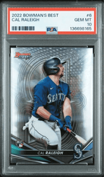 Graded 2022 Topps Bowmans Best Cal Raleigh #6 Rookie RC Baseball Card PSA 10 Gem Mint