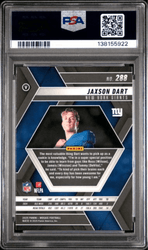 Graded 2025 Panini Mosaic Jaxson Dart #288 Rookie RC Football Card PSA 10 Gem Mint