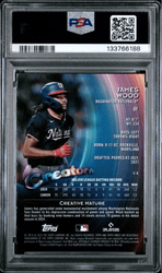 Graded 2025 Topps Finest James Wood #C8 Creators Rookie RC Baseball Card PSA 10 Gem Mint