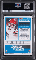 Graded 2025 Panini Score Tetairoa McMillan #17 Rookie RC Football Card PSA 10 Gem Mint