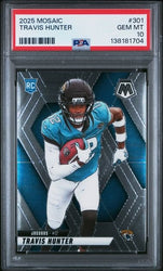 Graded 2025 Panini Mosaic Travis Hunter #301 Rookie RC Football Card PSA 10 Gem Mint