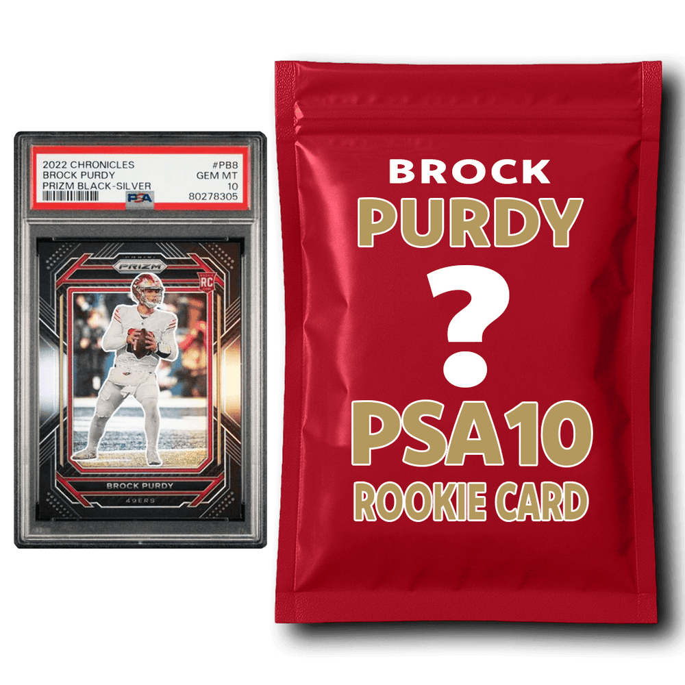 Brock Purdy PSA 10 Graded Football Rookie Card Mystery Pack