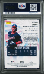 Graded 2025 Topps Chrome Dylan Crews #PP20 Power Players Rookie RC Baseball Card PSA 10 Gem Mint