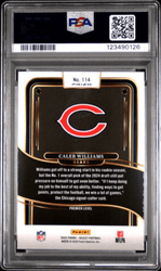 Graded 2024 Panini Select Caleb Williams #114 Silver Prizm Rookie RC Football Card PSA 10 Gem Mint