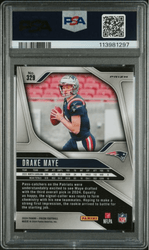 Graded 2024 Panini Prizm Drake Maye #329 Green Wave Rookie RC Football Card PSA 10 Gem Mint