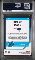 Graded 2024 Panini Donruss Optic Drake Maye #229 Holo Rookie RC Football Card PSA 10 Gem Mint
