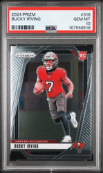 Graded 2024 Panini Prizm Bucky Irving #316 Rookie RC Football Card PSA 10 Gem Mint