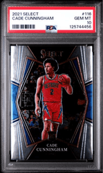 Graded 2021 Panini Select Cade Cunningham #116 Rookie RC Basketball Card PSA 10 Gem Mint