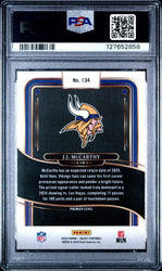 Graded 2024 Panini Select JJ McCarthy #134 Rookie RC Football Card PSA 9 Mint