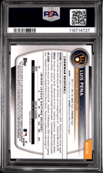 Graded 2025 Topps Bowman Mega Box Luis Pena #38 Prospects Rookie RC Baseball Card PSA 10 Gem Mint