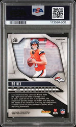 Graded 2024 Panini Prizm Bo Nix #309 Green Wave Rookie RC Football Card PSA 10 Gem Mint