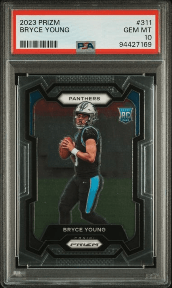 Graded 2023 Panini Prizm Bryce Young #311 Rookie RC Football Card PSA 10 Gem Mint
