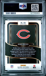 Graded 2024 Panini Select Rome Odunze #136 Silver Prizm Rookie RC Football Card PSA 10 Gem Mint