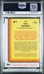Graded 2024 Topps Brooklyn Collection Paul Skenes #37 /25 Orange Rookie RC Baseball Card PSA 10 Gem Mint