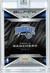 2022 Panini Black Paolo Banchero #RMA-PBC /15 Rookie Patch Auto RPA Rookie RC Basketball Card