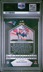 Graded 2024 Panini Mosaic Drake Maye #303 Reactive Yellow Rookie RC Football Card PSA 10 Gem Mint
