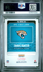 Graded 2025 Panini Instant Travis Hunter #RPSFL35 RPS First Look Rookie RC Football Card PSA 8 Near Mint