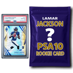 Lamar Jackson PSA 10 Graded Football Rookie Card Mystery Pack