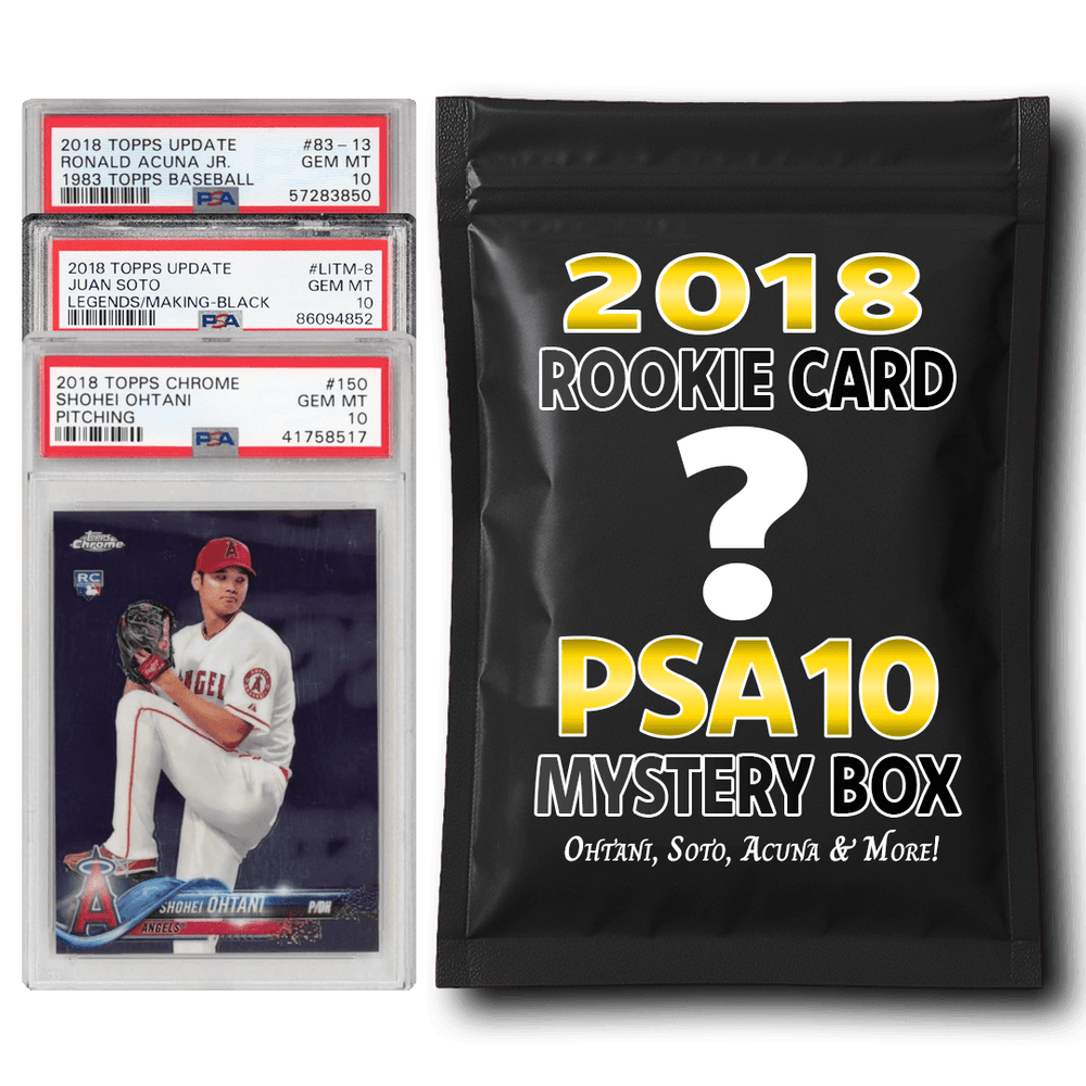 PSA 10 Graded 2018 MLB Baseball Rookie Card Mystery Box (Ohtani, Soto, Acuna & More!)