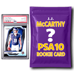 JJ McCarthy PSA 10 Graded Football Rookie Card Mystery Pack