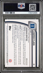 Graded 2024 Topps Bowman Chrome U Cooper Flagg #16 Green Shimmer Rookie RC Basketball Card PSA 10 Gem Mint