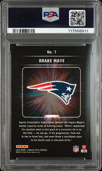 Graded 2024 Panini Donruss Optic Drake Maye #7 Light It Up Rookie RC Football Card PSA 10 Gem Mint