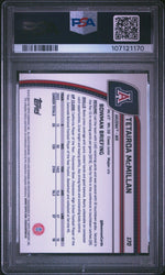 Graded 2024 Topps Bowman U Chrome Tetairoa McMillan #170 Pink Lava Rookie RC Football Card PSA 10 Gem Mint
