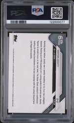Graded 2025 Topps Now Ashton Jeanty #D2 Record Setting RB Selected 6th Overall Rookie RC Football Card PSA 10 Gem Mint