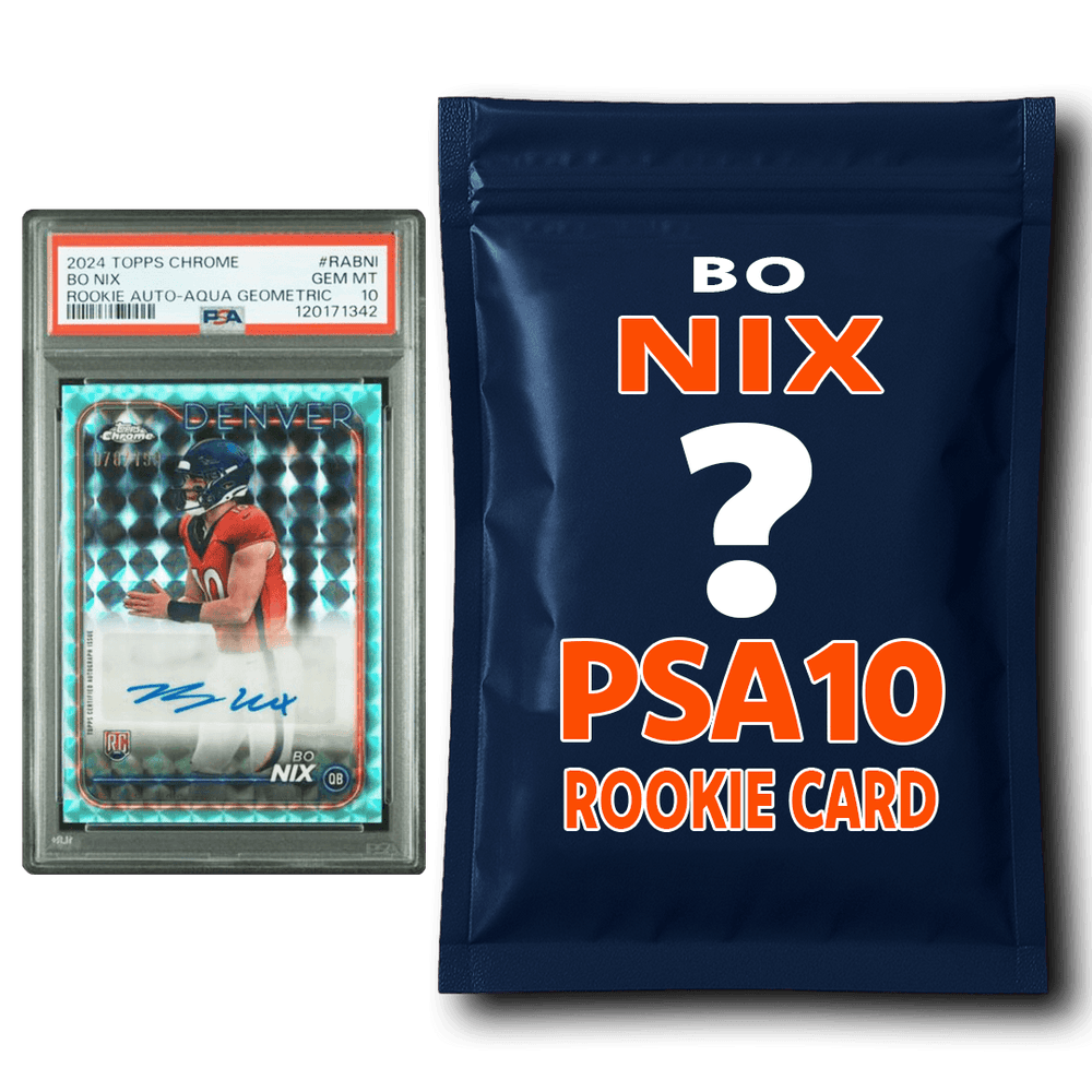 Bo Nix PSA 10 Graded Football Rookie Card Mystery Pack