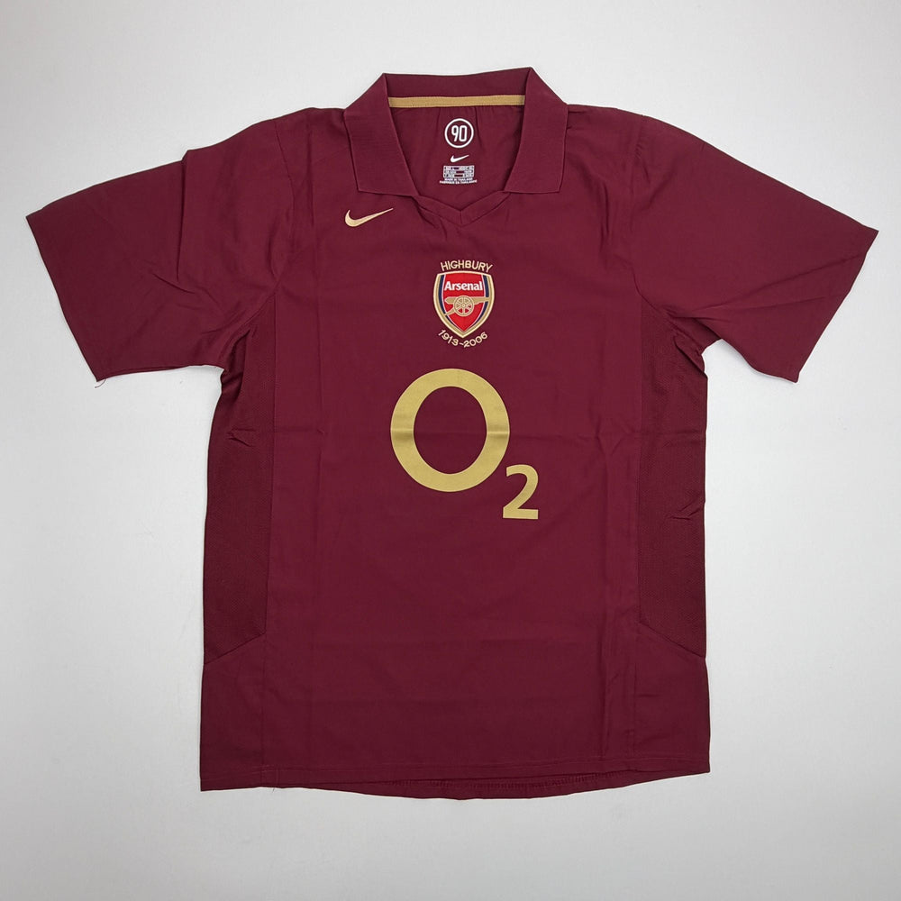 Autographed/Signed Thierry Henry Arsenal Red Soccer Jersey Beckett BAS COA