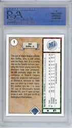Graded 1989 Upper Deck Ken Griffey Jr #1 Star Rookie Rookie RC Baseball Card PSA 9 Mint