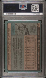 Graded 1980 Topps Rickey Henderson #482 Rookie RC Baseball Card PSA 6 EX-MT