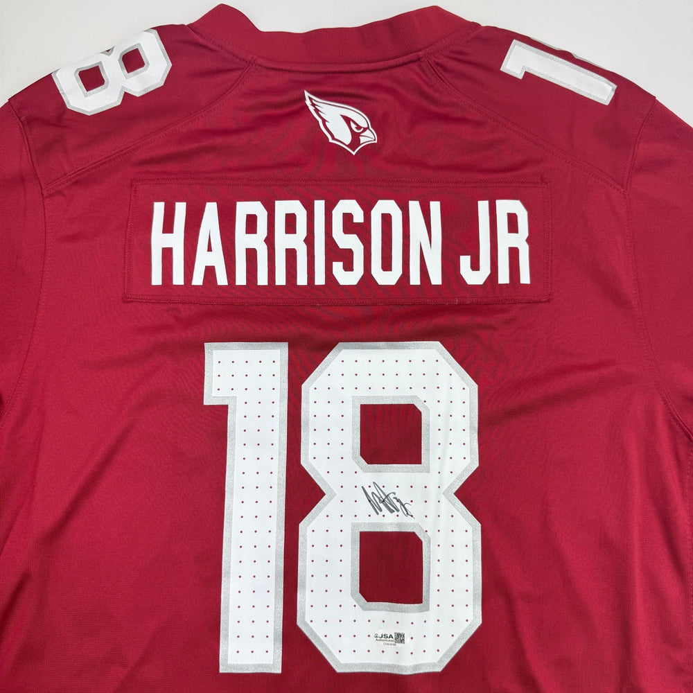 Autographed/Signed Marvin Harrison Jr. Arizona Cardinals Red Authentic Football Jersey Beckett BAS COA