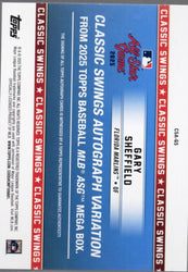 2025 Topps All Star Game Gary Sheffield #HHAGS Homegrown Heros Autograph Variation /50 Baseball Card