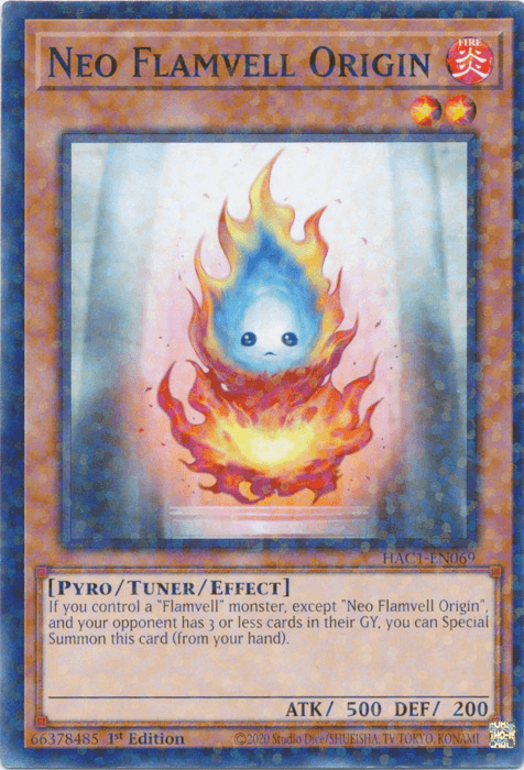 Neo Flamvell Origin (Duel Terminal) [HAC1-EN069] Common (ONLINE ORDER ONLY)