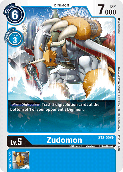 Zudomon [ST2-09] (Alternate Art) [Starter Deck: Cocytus Blue Promos] (ONLINE ORDER ONLY)