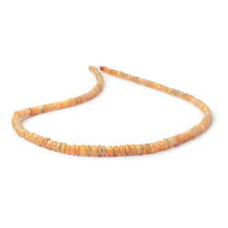 3.5-6mm Golden Ethiopian Opal Faceted Rondelles 18 inch 174 Beads AAA (ONLINE ORDER ONLY)