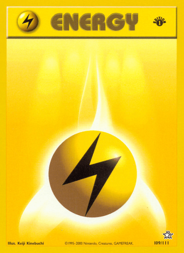 Lightning Energy (109/111) [Neo Genesis 1st Edition] (Online Only)