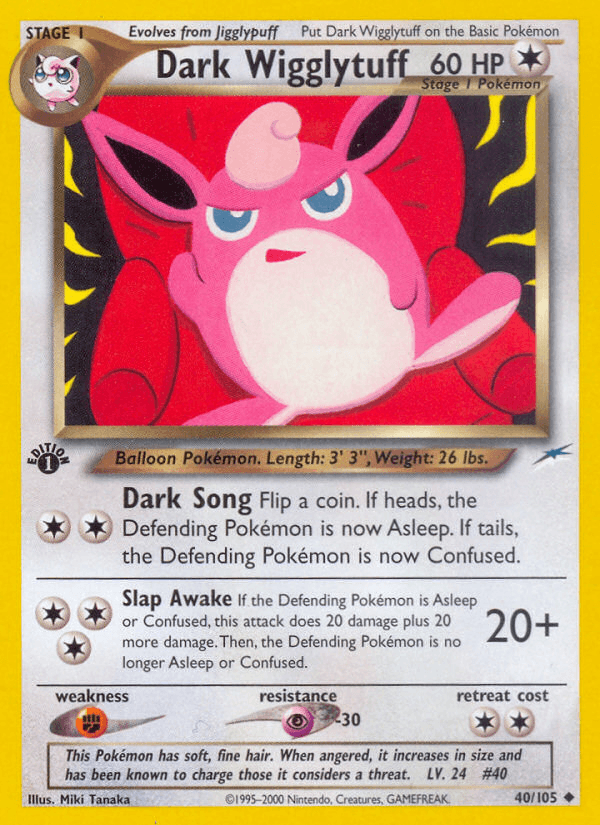 Dark Wigglytuff (40/105) [Neo Destiny 1st Edition] (Online Only)