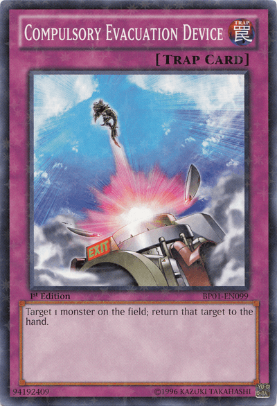 Compulsory Evacuation Device [BP01-EN099] Starfoil Rare (ONLINE ORDER ONLY)